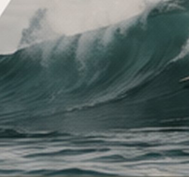 Surfeur tatoué dans un paysage minéral